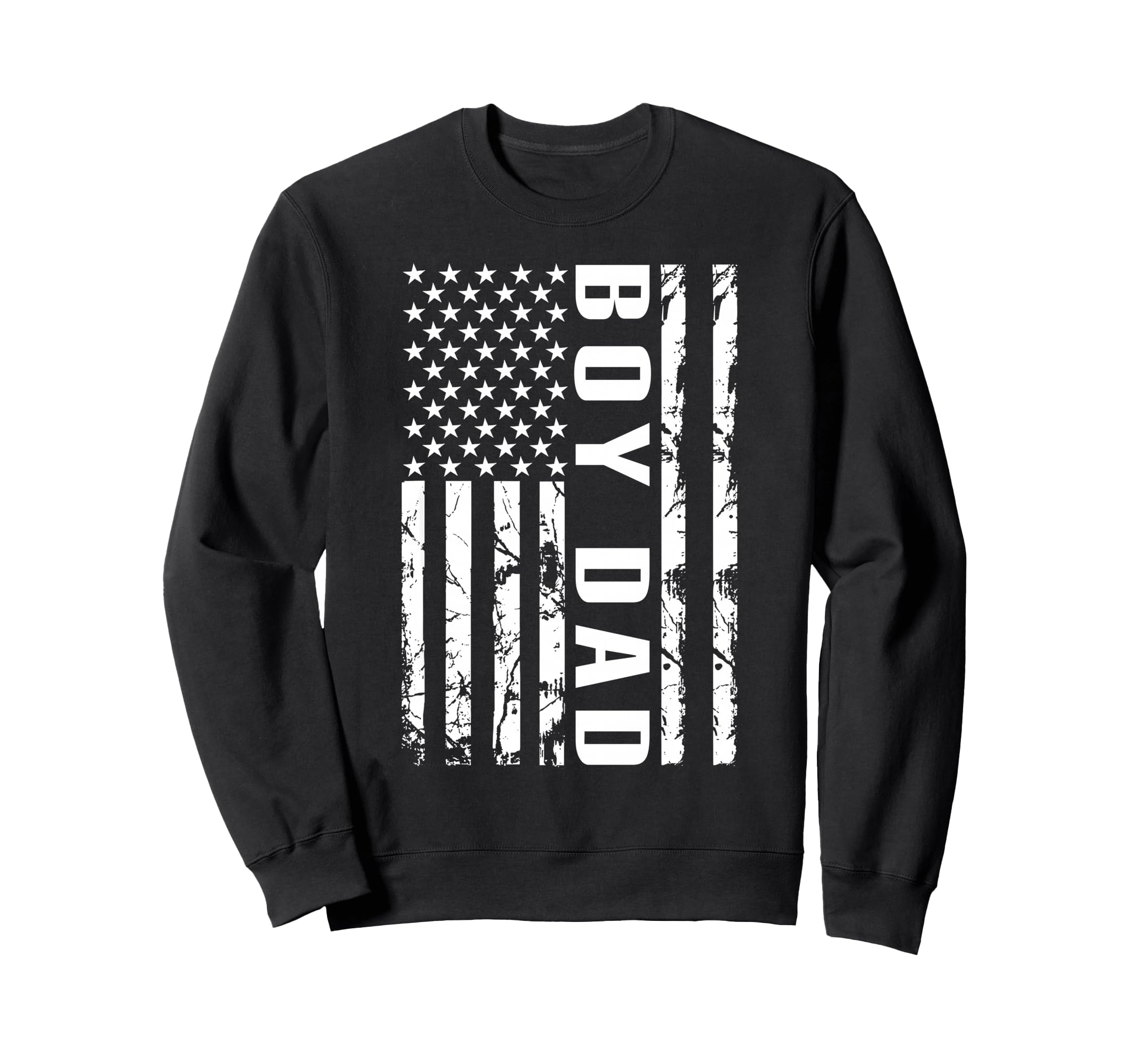 Dad Us Flag Proud Dad Dad Fathers Sweatshirt - Novelty Apparel for Adults - T-Shirt, Sweatshirt, Hoodie