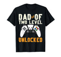 Daddy Again Leveled Up To Dad 2 T-Shirt - Fun Novelty Design for Adults - T-Shirt, Sweatshirt, Hoodie