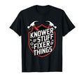 Knower Stuff Fixer Things Diy T-Shirt - Minimalist Print for Adults - T-Shirt, Sweatshirt, Hoodie