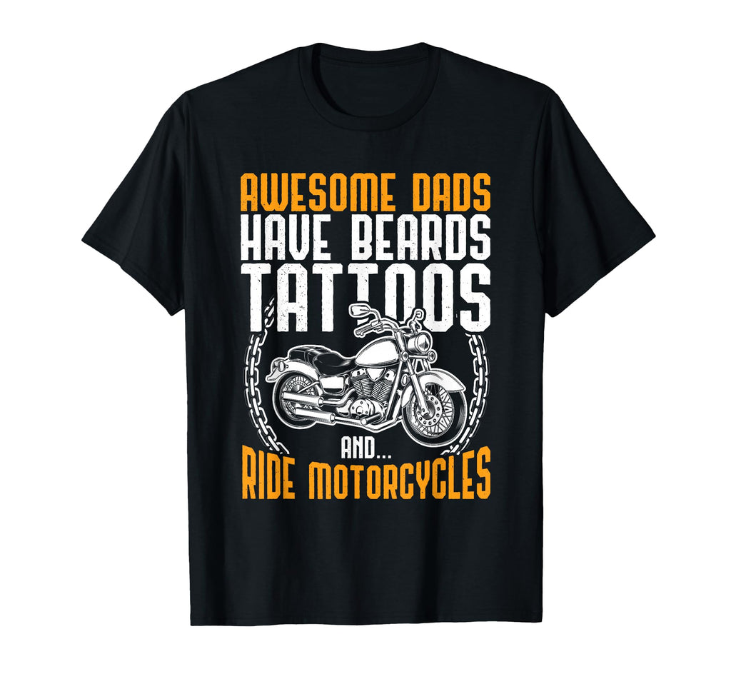 Tattooed Dad Motorcycle Funny Tattoo T-Shirt - Streetwear Style Men Women - T-Shirt, Sweatshirt, Hoodie