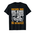 Tattooed Dad Motorcycle Funny Tattoo T-Shirt - Streetwear Style Men Women - T-Shirt, Sweatshirt, Hoodie
