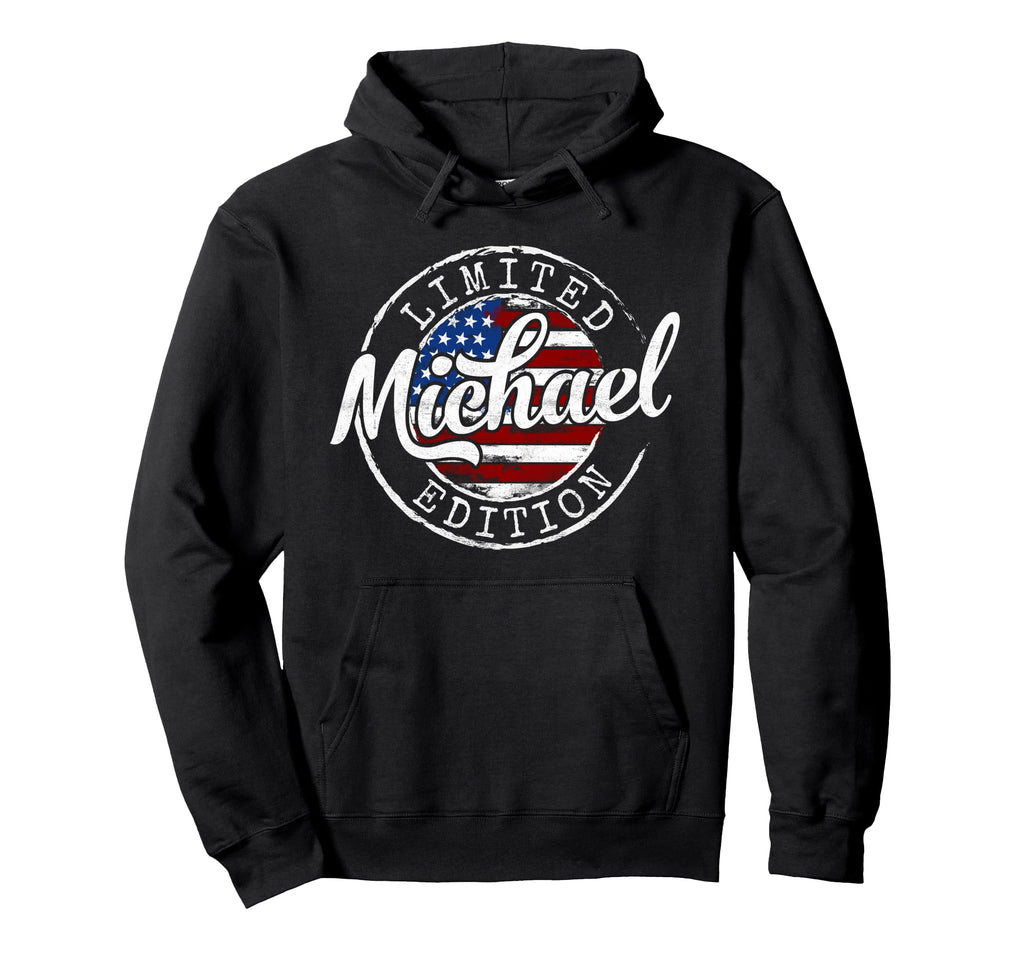 Michael Usa Flag Stamp Personalized Name Hoodie - Unique Graphic for Adults - T-Shirt, Sweatshirt, Hoodie