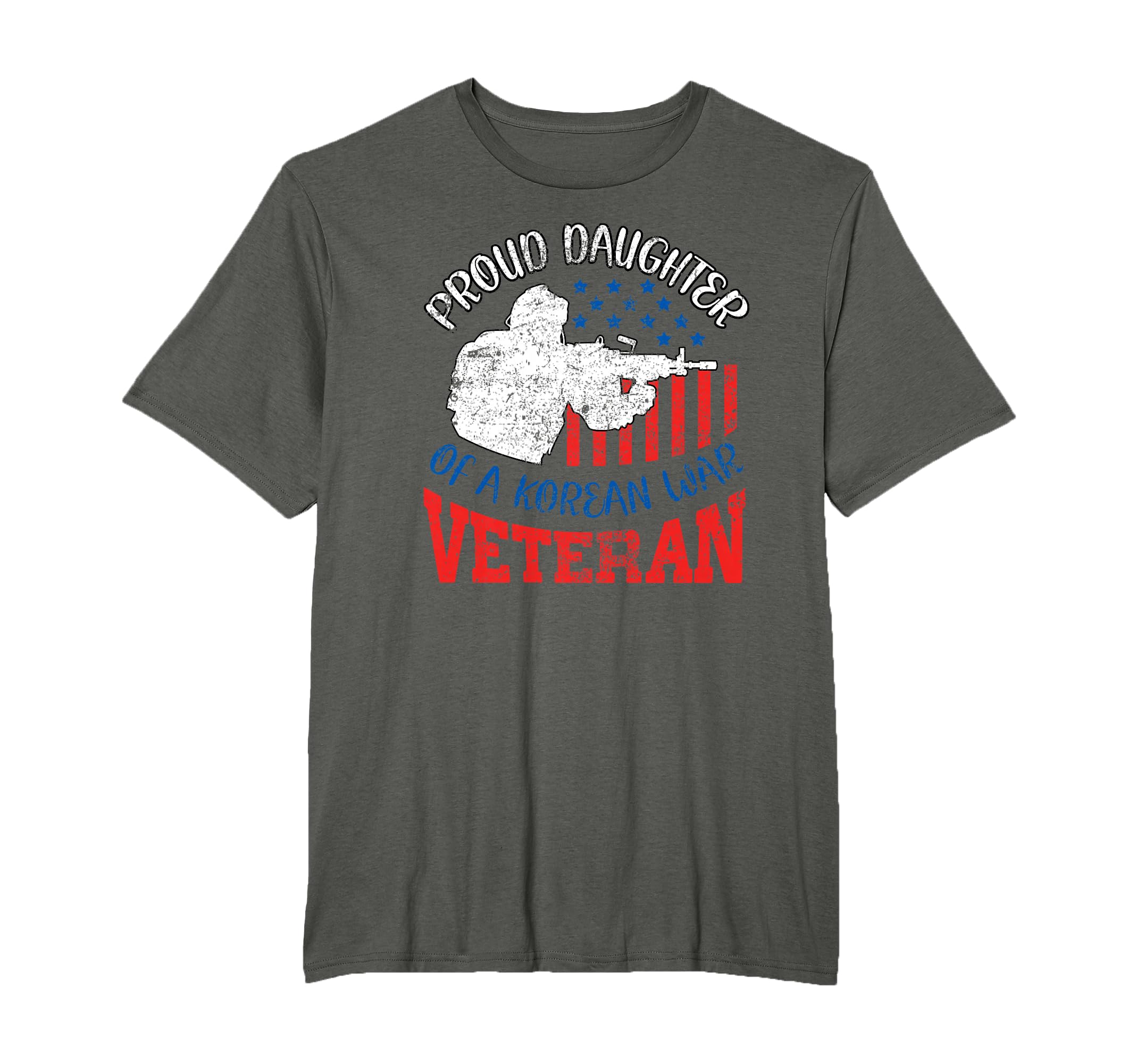 Proud Daughter Korean War Veteran Usa T-Shirt - Unique Graphic Men Women - T-Shirt, Sweatshirt, Hoodie
