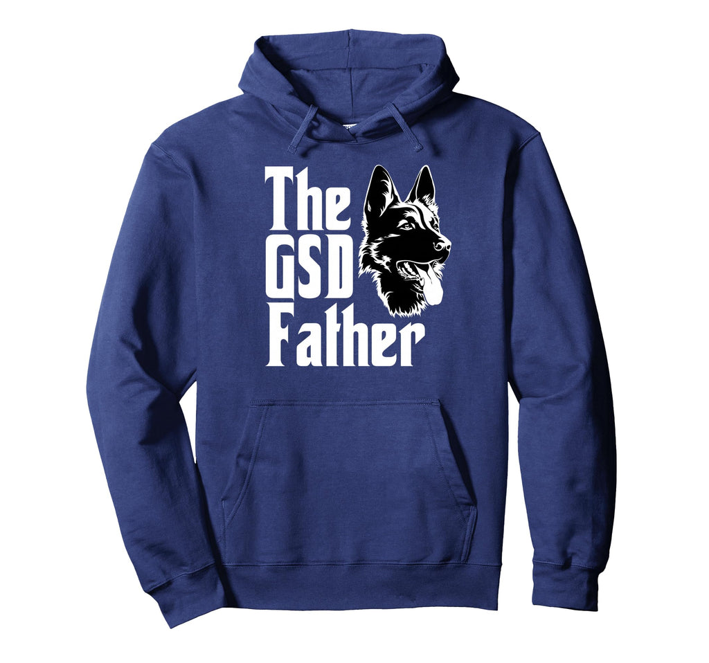 Gsd Father German Shepherd Dad Gift Hoodie - Novelty Apparel Unisex - T-Shirt, Sweatshirt, Hoodie