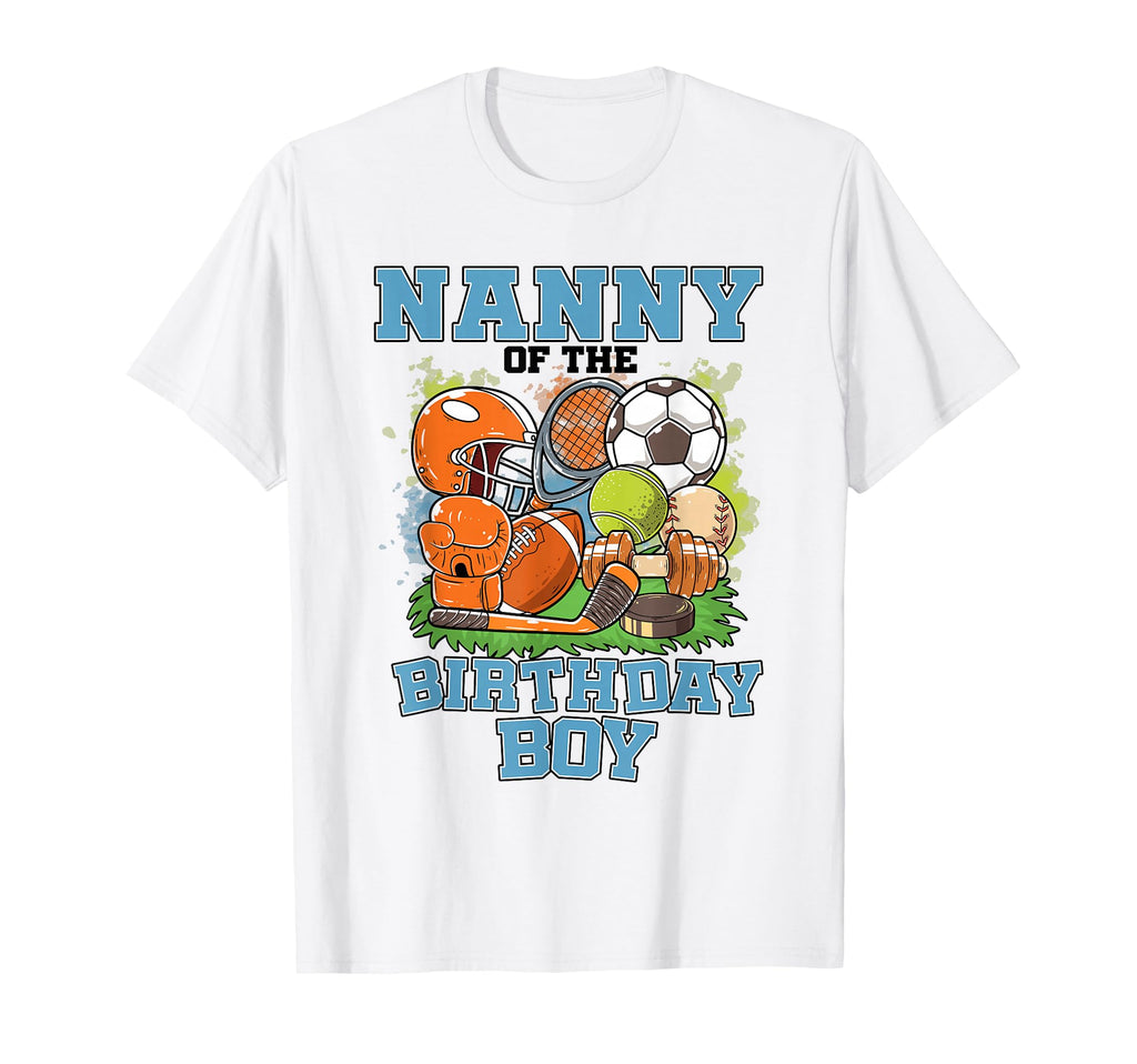 All Star Nanny Birthday Basketball Soccer T-Shirt - Graphic Print Unisex - T-Shirt, Sweatshirt, Hoodie