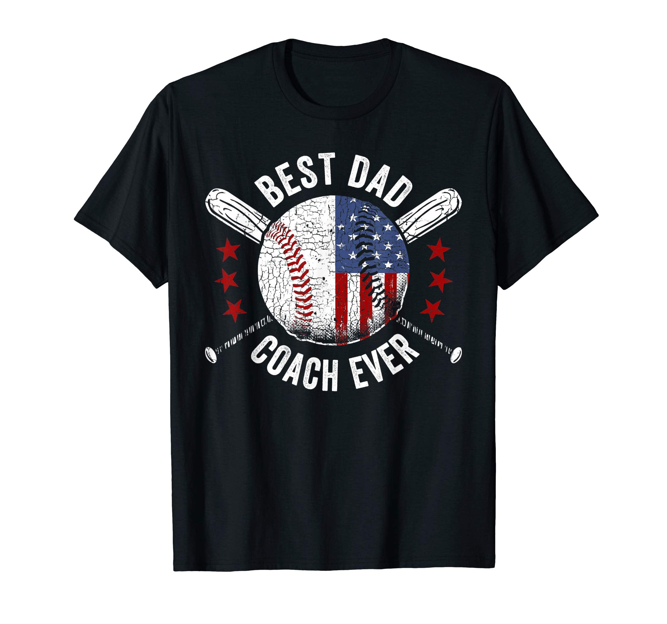 Mens Best Dad Coach Ever Baseball Sweatshirt - Novelty Apparel Men Women - T-Shirt, Sweatshirt, Hoodie