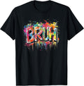 Boys Bruh Meme Funny Saying Teens Graffiti Aesthetic - Adult & Kids T-Shirts, Sweatshirts & Hoodies apparel design preview 1