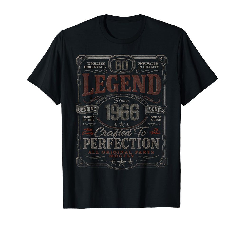 1966 60 Year Old 60Th Birthday T-Shirt - Custom Art Print Men Women - T-Shirt, Sweatshirt, Hoodie
