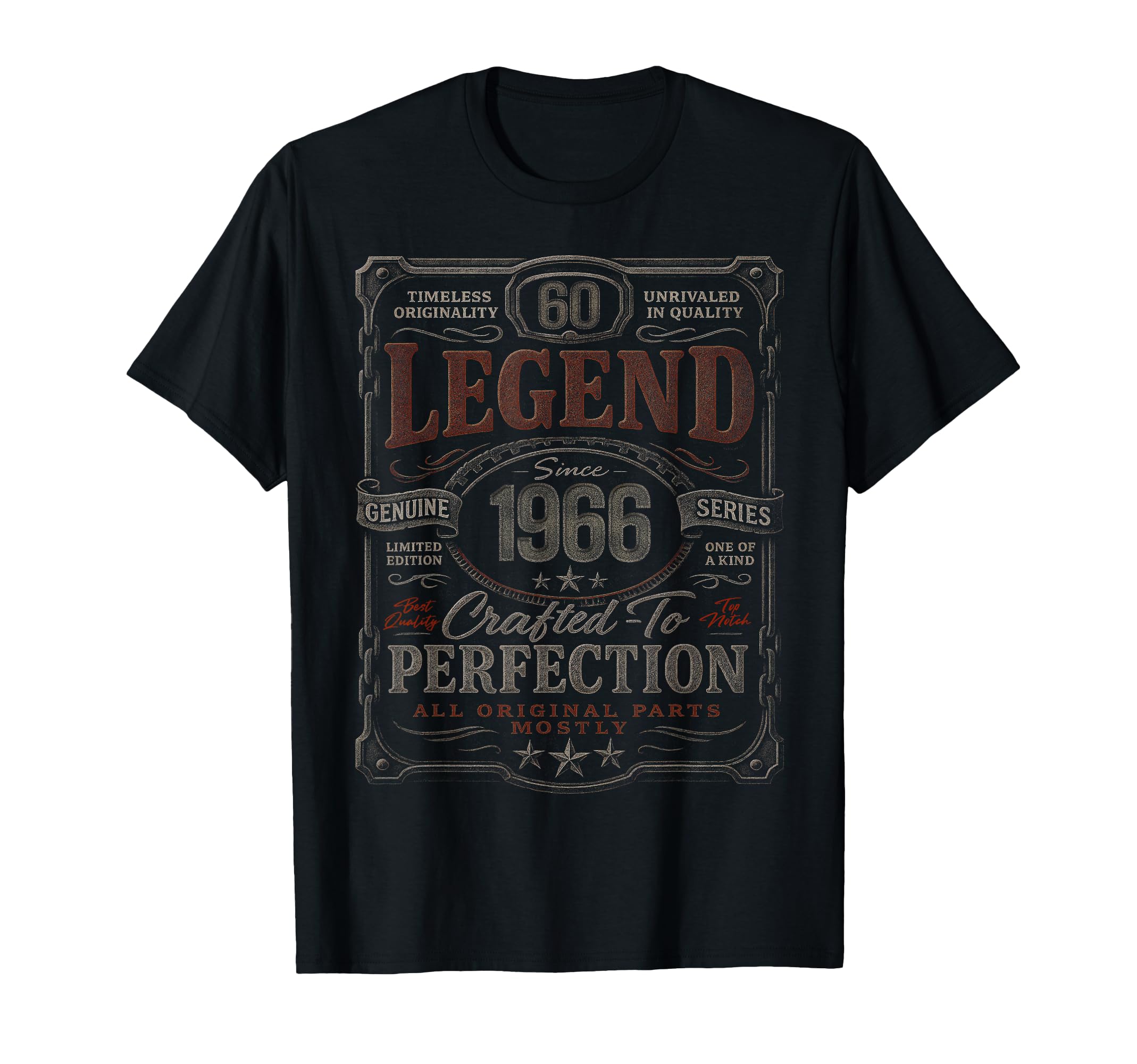 1966 60 Year Old 60Th Birthday T-Shirt - Custom Art Print Men Women - T-Shirt, Sweatshirt, Hoodie