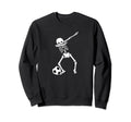 Dabbing Skeleton Soccer Dab Sweatshirt - Custom Art Print Men Women - T-Shirt, Sweatshirt, Hoodie