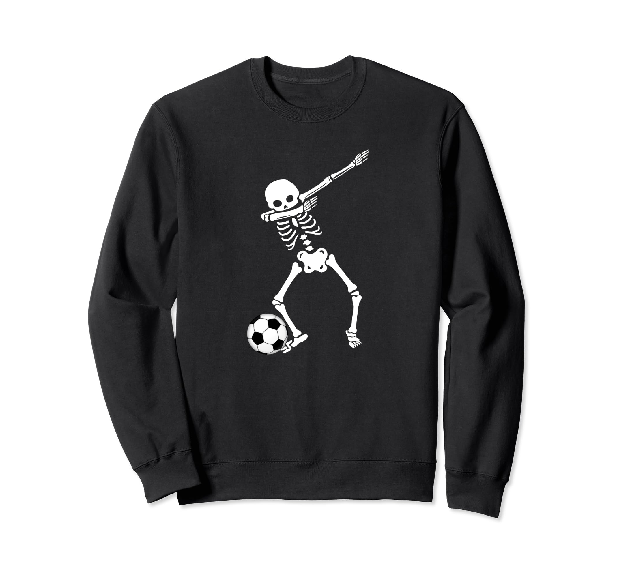 Dabbing Skeleton Soccer Dab Sweatshirt - Custom Art Print Men Women - T-Shirt, Sweatshirt, Hoodie