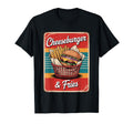 Hamburger Fast Food Lover Patty Burger Hoodie - Minimalist Print Men Women - T-Shirt, Sweatshirt, Hoodie