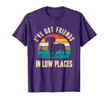 Ive Got Friends Low Places Funny T-Shirt - Minimalist Print Men Women - T-Shirt, Sweatshirt, Hoodie
