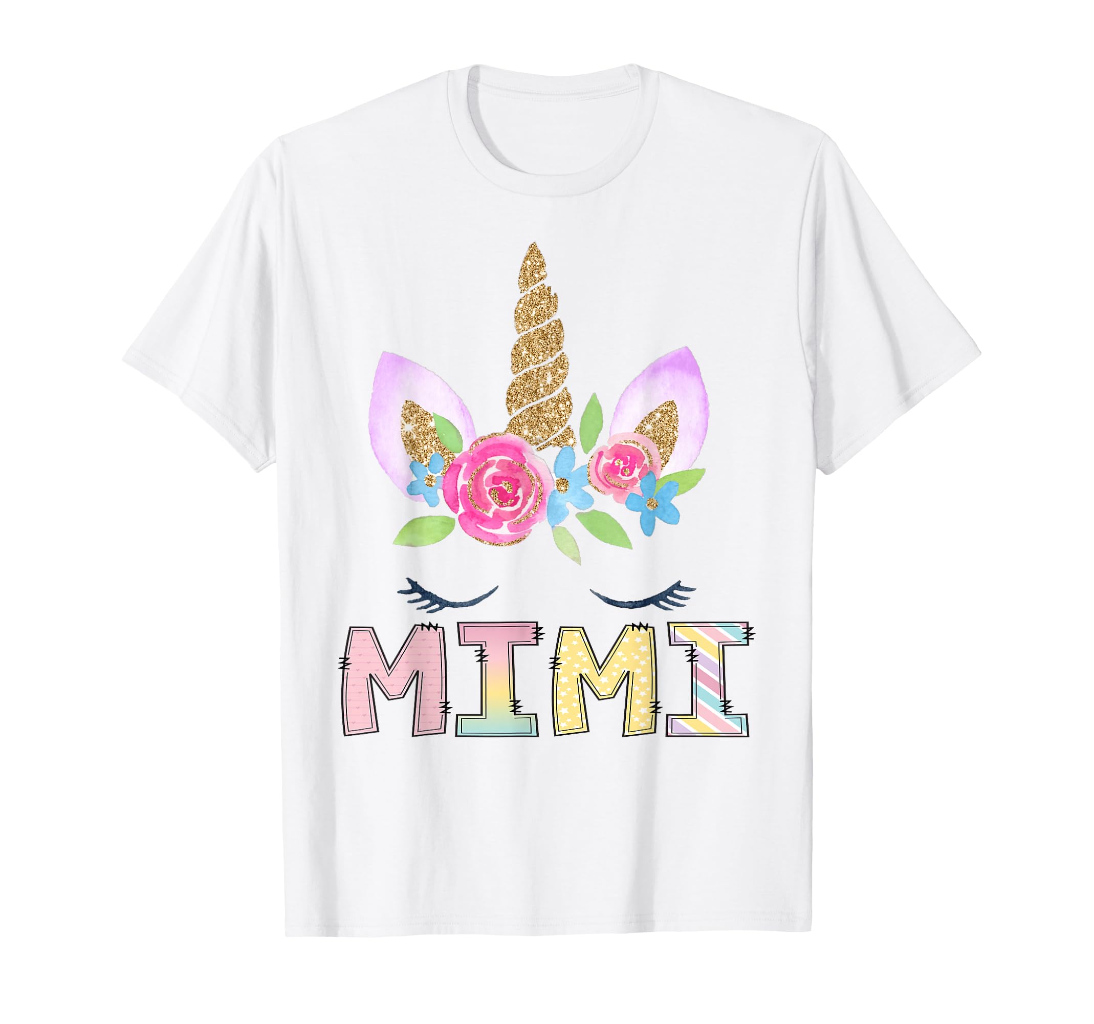 Mimi Unicorn Floral Birthday Family T-Shirt - Streetwear Style Men Women - T-Shirt, Sweatshirt, Hoodie