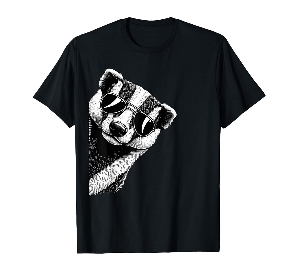 Funny Honey Badger Art Wearing T-Shirt - Fun Novelty Design for Adults - T-Shirt, Sweatshirt, Hoodie