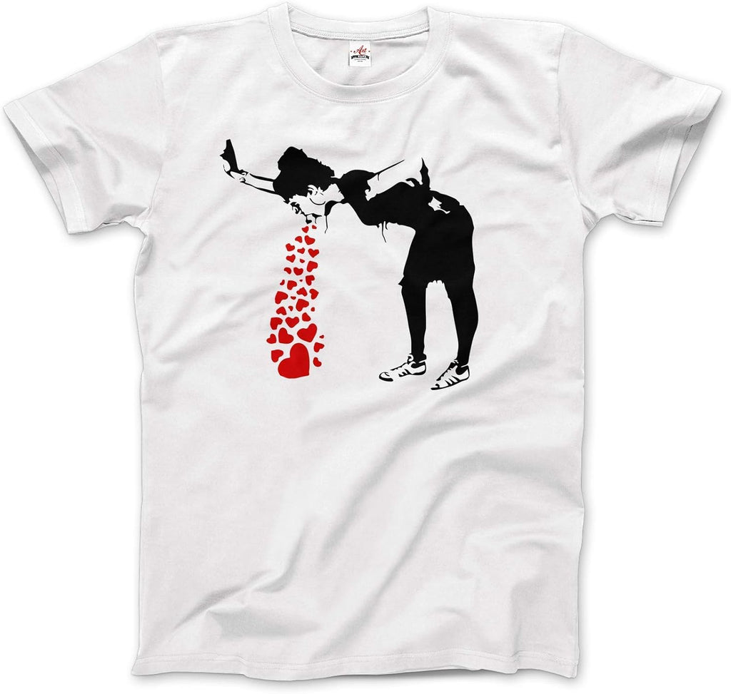 Lovesick Banksy, Streetart Grafitti Artwork (Adults, - Adult & Kids T-Shirts, Sweatshirts & Hoodies apparel design preview 1