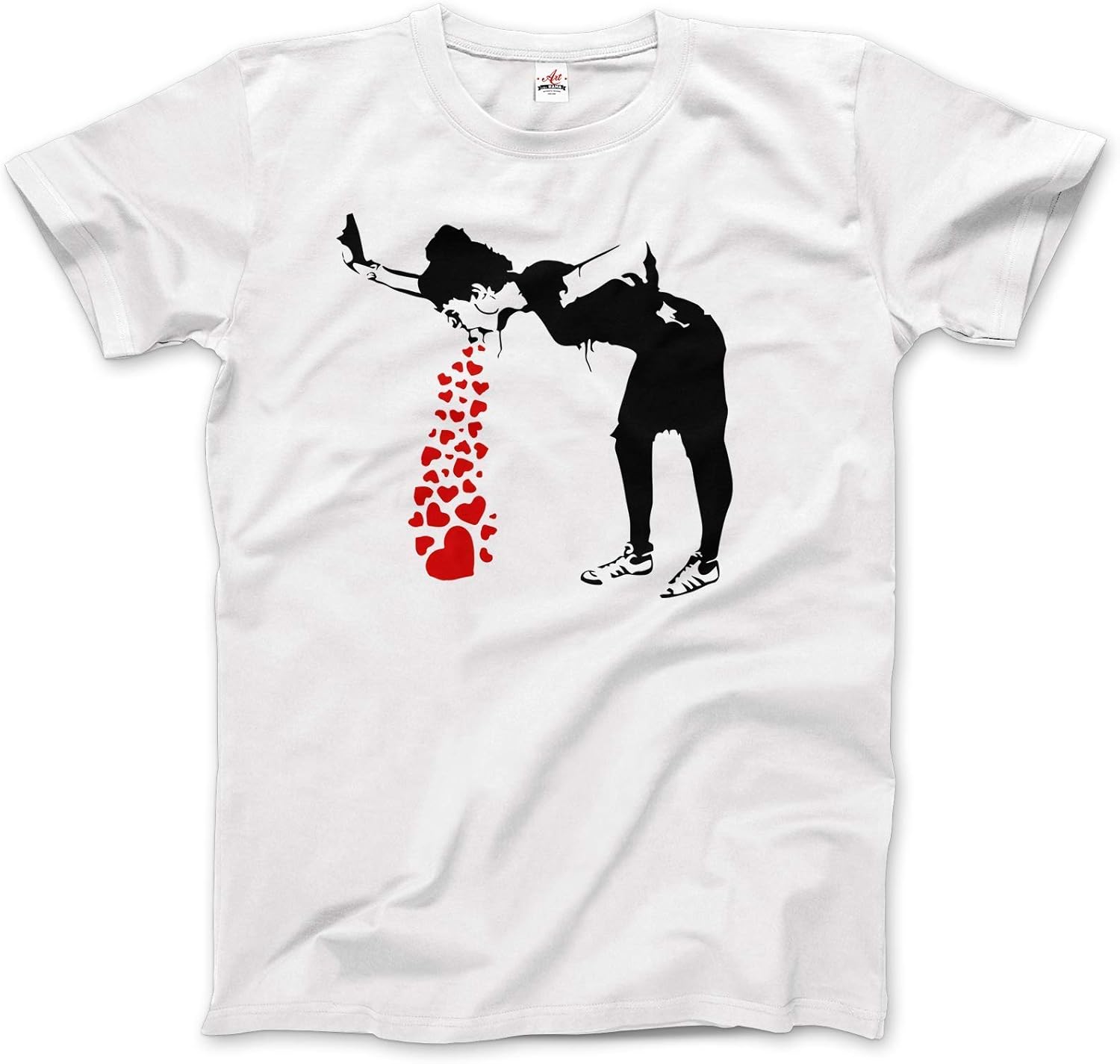 Lovesick Banksy, Streetart Grafitti Artwork (Adults, - Adult & Kids T-Shirts, Sweatshirts & Hoodies apparel design preview 1