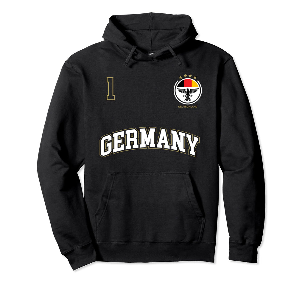 Germany Soccer No 1 Sports Team Hoodie - Casual Everyday Wear Men Women - T-Shirt, Sweatshirt, Hoodie