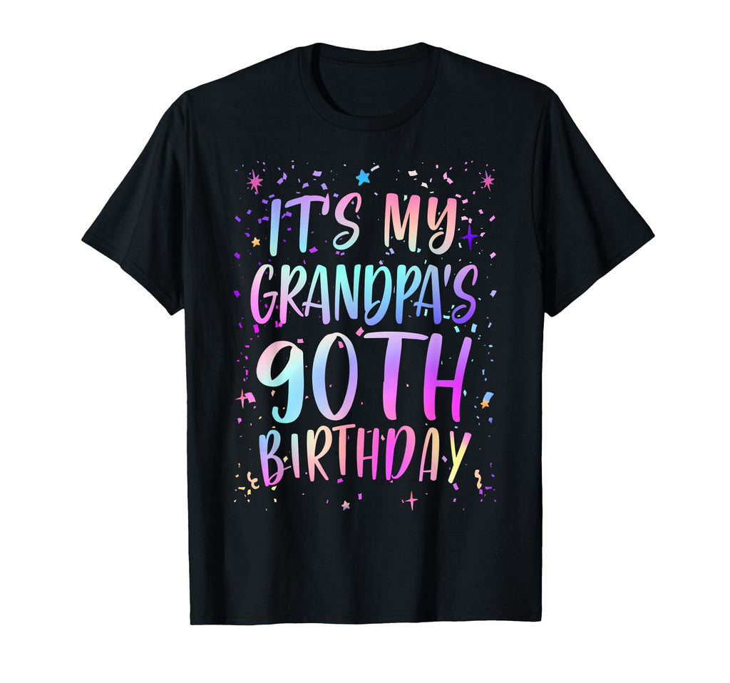 Its My Grandpas 90Th Birthday T-Shirt - Custom Art Print Men Women - T-Shirt, Sweatshirt, Hoodie