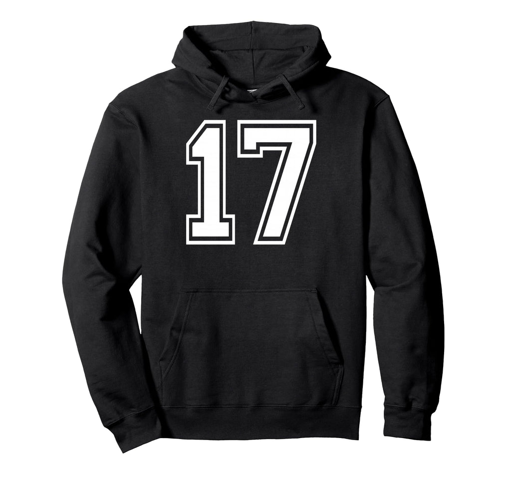 17 Number Seventeen Team Sports Hoodie - Streetwear Style Men Women - T-Shirt, Sweatshirt, Hoodie