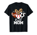 Ball Mom Funny Baseball Soccer T-Shirt - Minimalist Print for Adults - T-Shirt, Sweatshirt, Hoodie