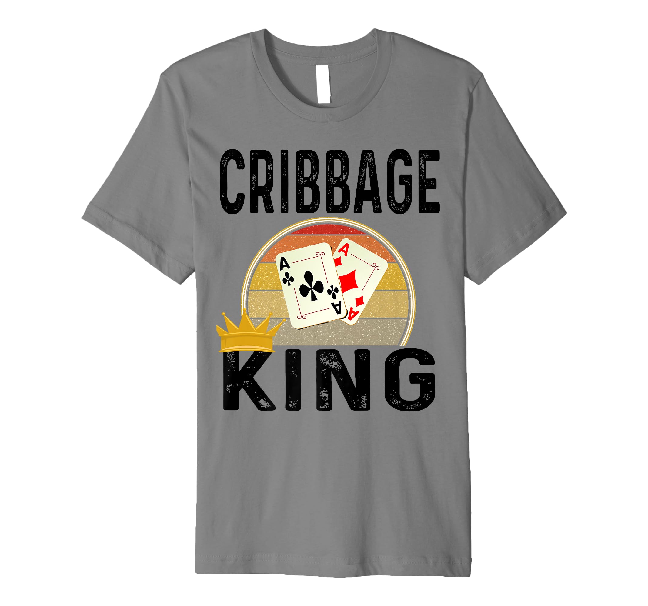 Funny Cribbage King Card Game Winner T-Shirt - Trendy Graphic Men Women - T-Shirt, Sweatshirt, Hoodie