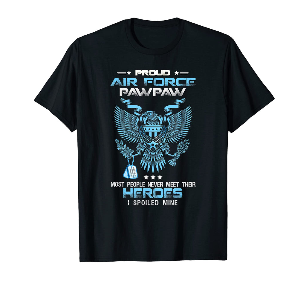 Proud Air Force Pawpaw Usaf Dad T-Shirt - Custom Art Print Men Women - T-Shirt, Sweatshirt, Hoodie