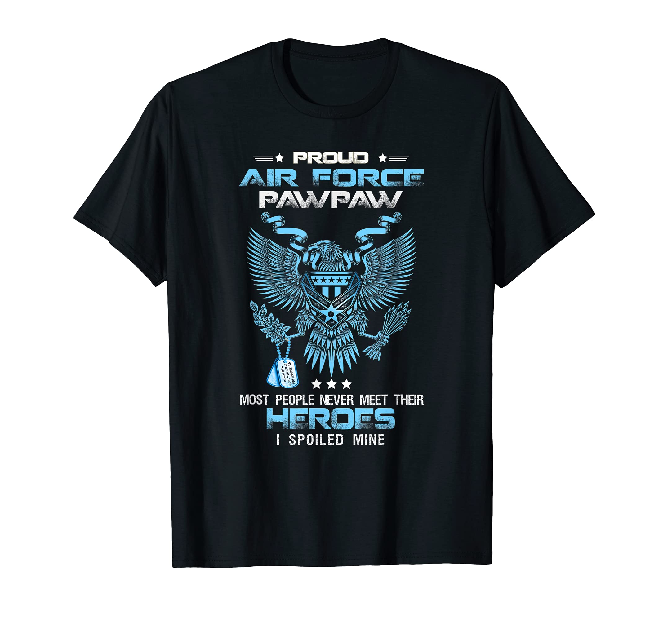 Proud Air Force Pawpaw Usaf Dad T-Shirt - Custom Art Print Men Women - T-Shirt, Sweatshirt, Hoodie