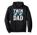 Twin Dad Father Two Dad Twins Hoodie - Trendy Graphic Men Women - T-Shirt, Sweatshirt, Hoodie