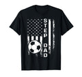 Soccer Step Dad American Flag T-Shirt - Custom Art Print for Adults - T-Shirt, Sweatshirt, Hoodie