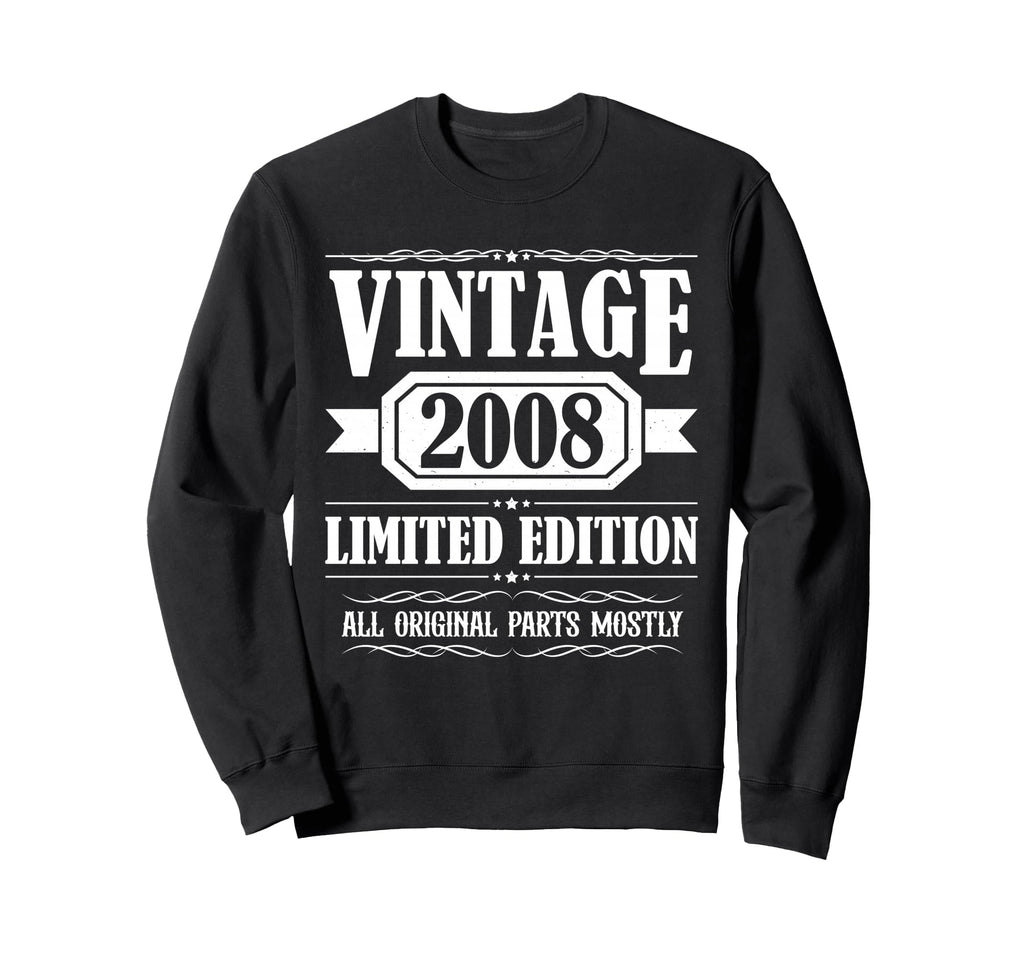2008 Bday 2008 Birthday Sweatshirt - Minimalist Print Unisex - T-Shirt, Sweatshirt, Hoodie