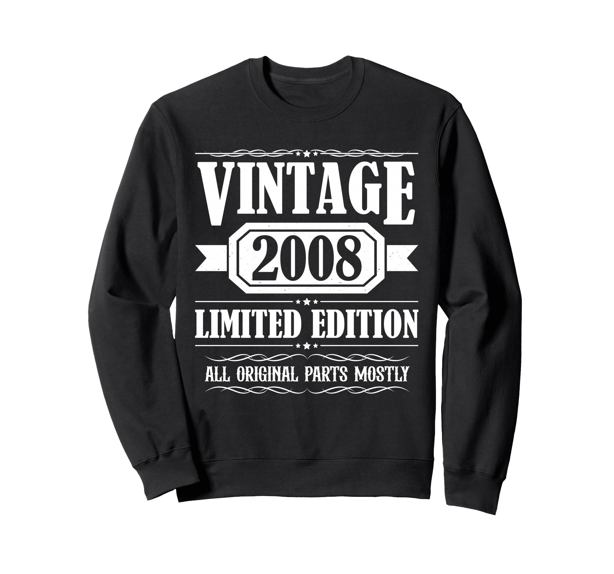 2008 Bday 2008 Birthday Sweatshirt - Minimalist Print Unisex - T-Shirt, Sweatshirt, Hoodie