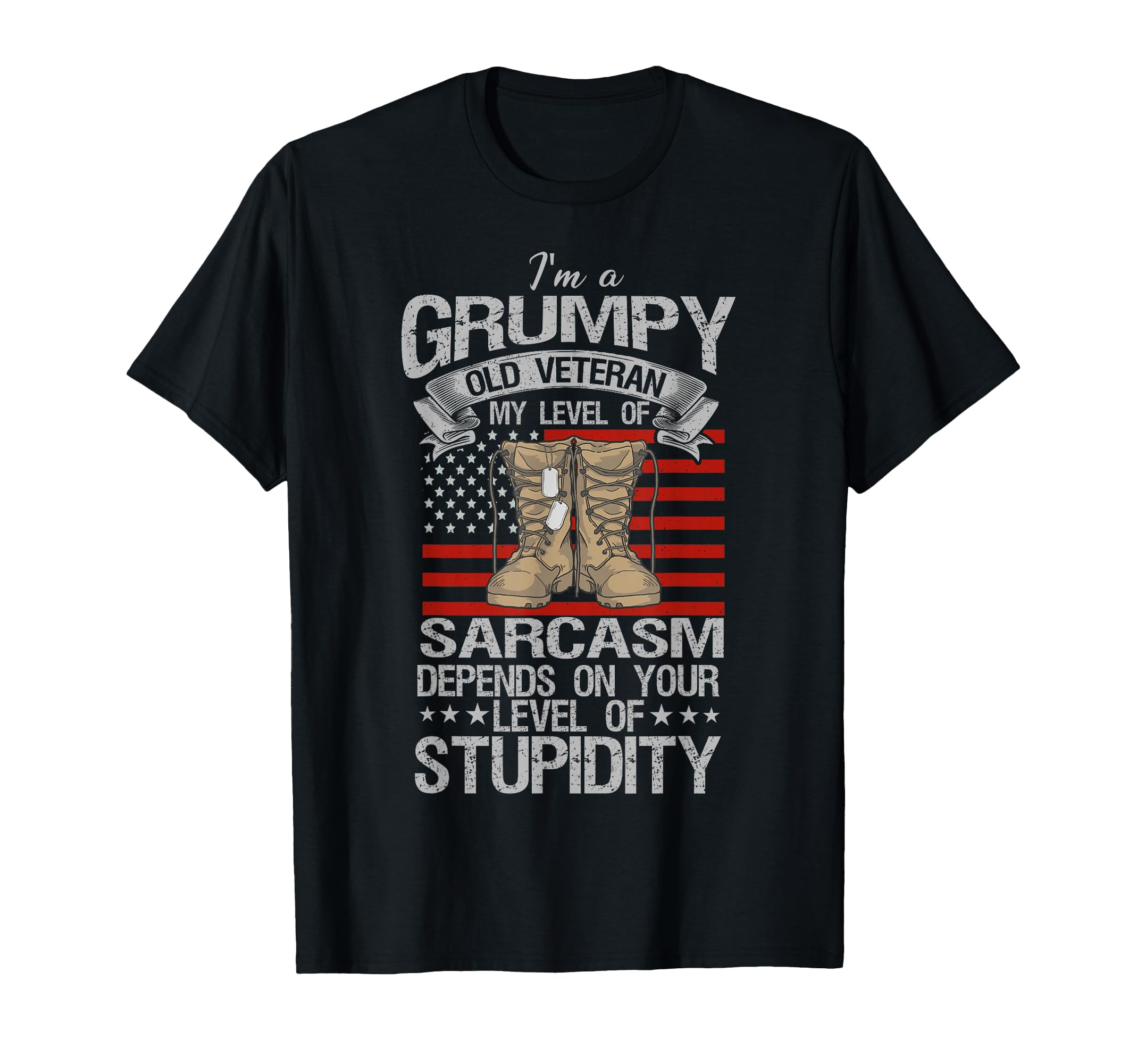 Im Grumpy Old Veteran Funny Army Us T-Shirt - Aesthetic Graphic for Adults - T-Shirt, Sweatshirt, Hoodie