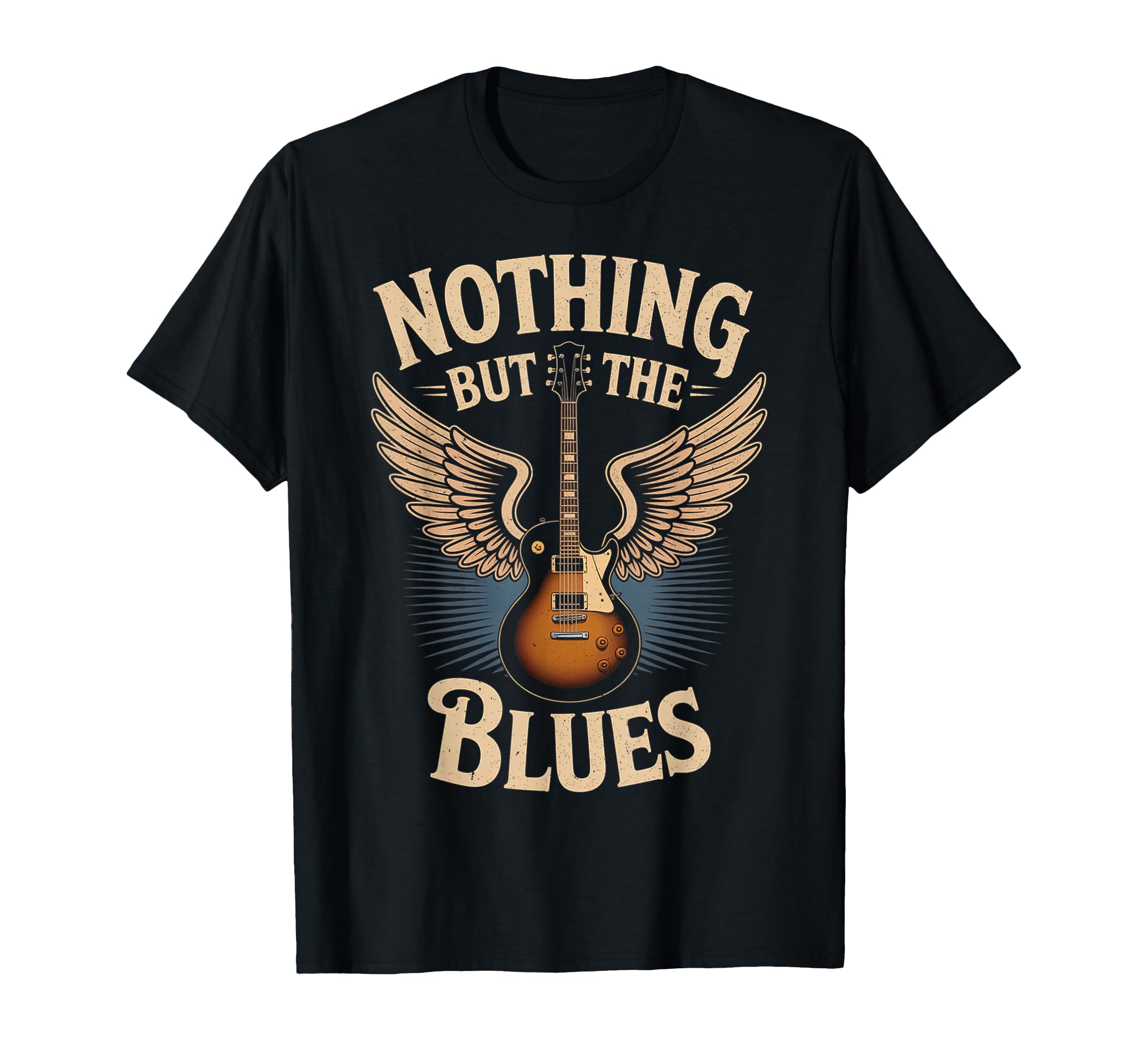 Guitarist Musician Blues Guitar Blues T-Shirt - Graphic Print for Adults - T-Shirt, Sweatshirt, Hoodie