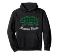 Mama Bear Pajama Green Buffalo Plaid Hoodie - Graphic Print for Adults - T-Shirt, Sweatshirt, Hoodie