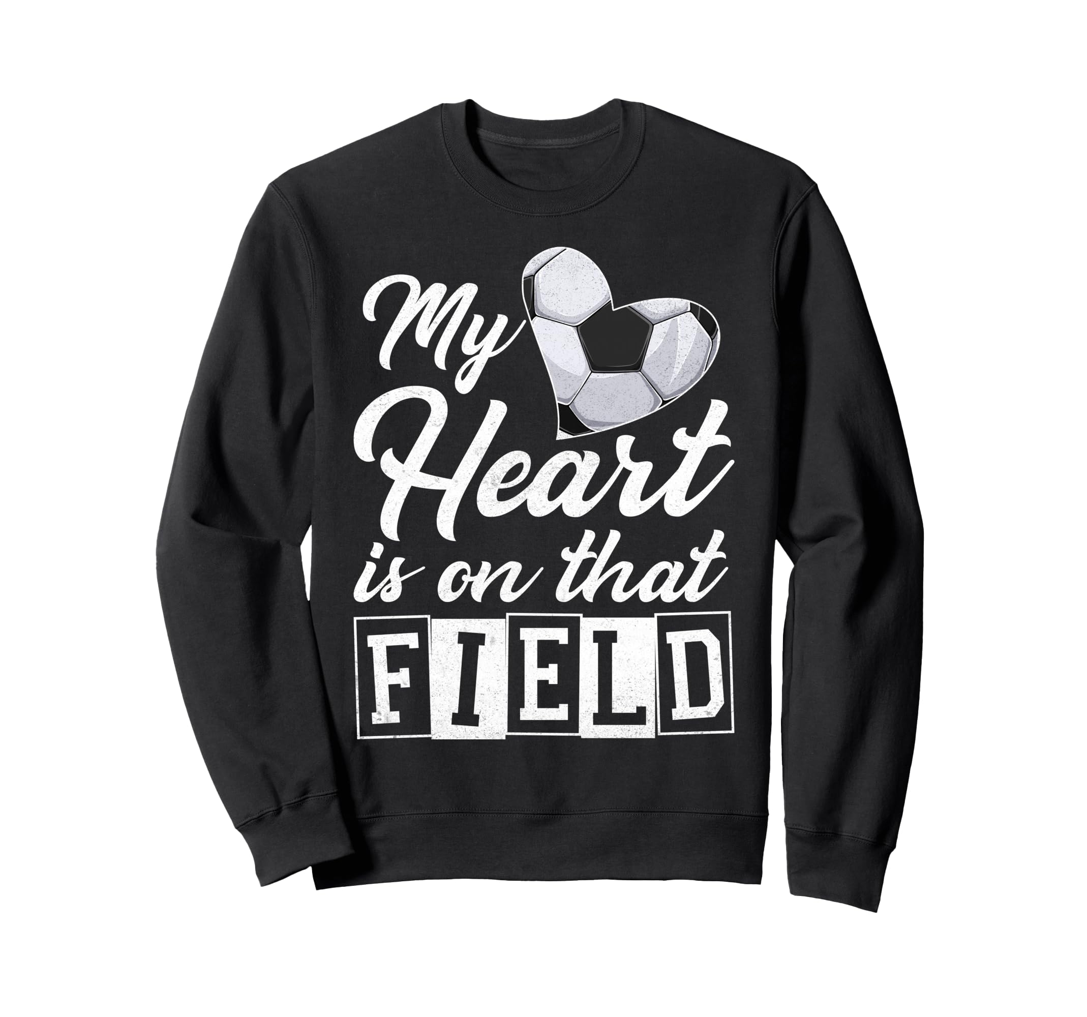 My Heart Is That Field Soccer Sweatshirt - Minimalist Print Men Women - T-Shirt, Sweatshirt, Hoodie