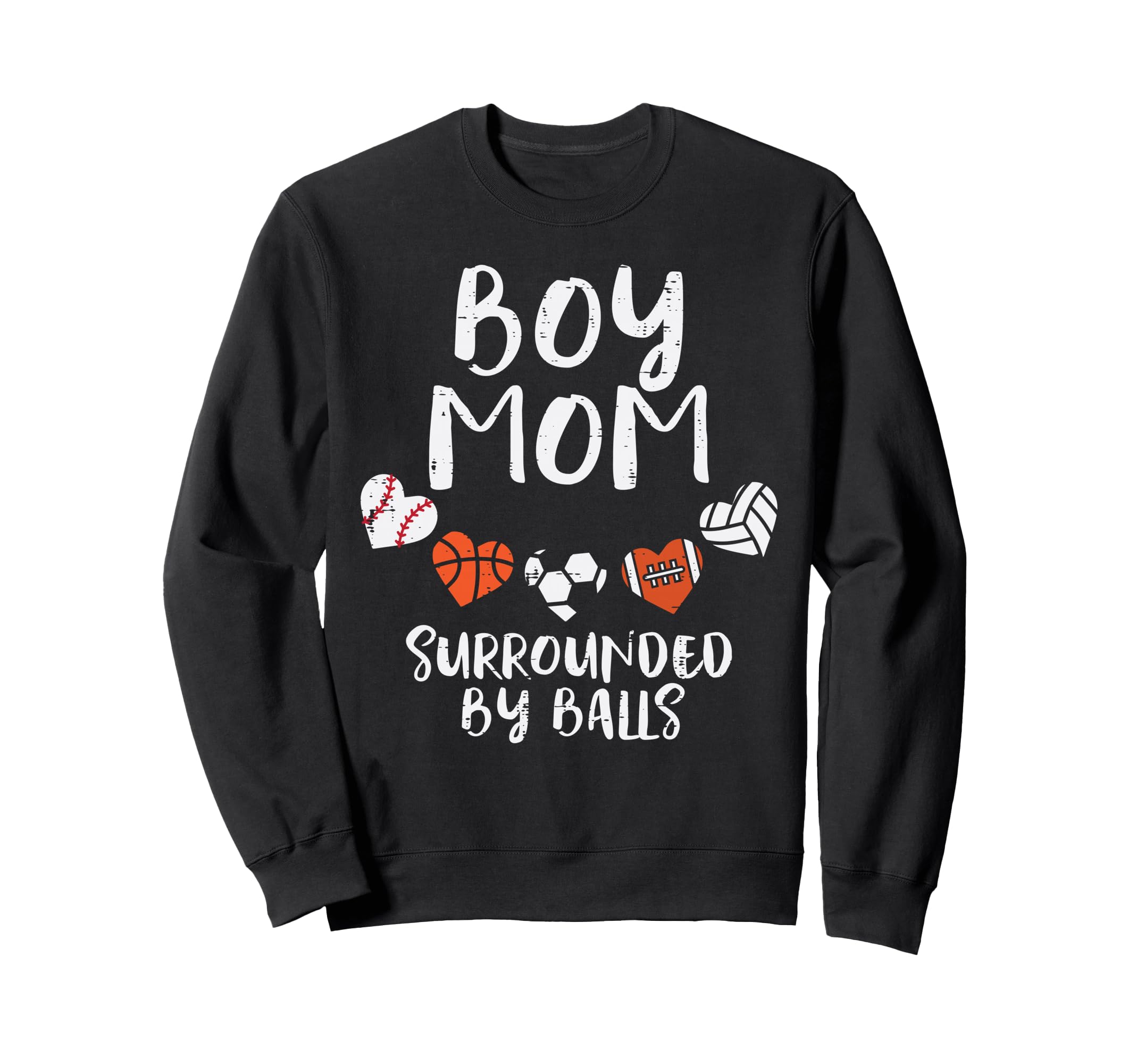 Mom Basketball Baseball Football Sweatshirt - Novelty Apparel Unisex - T-Shirt, Sweatshirt, Hoodie
