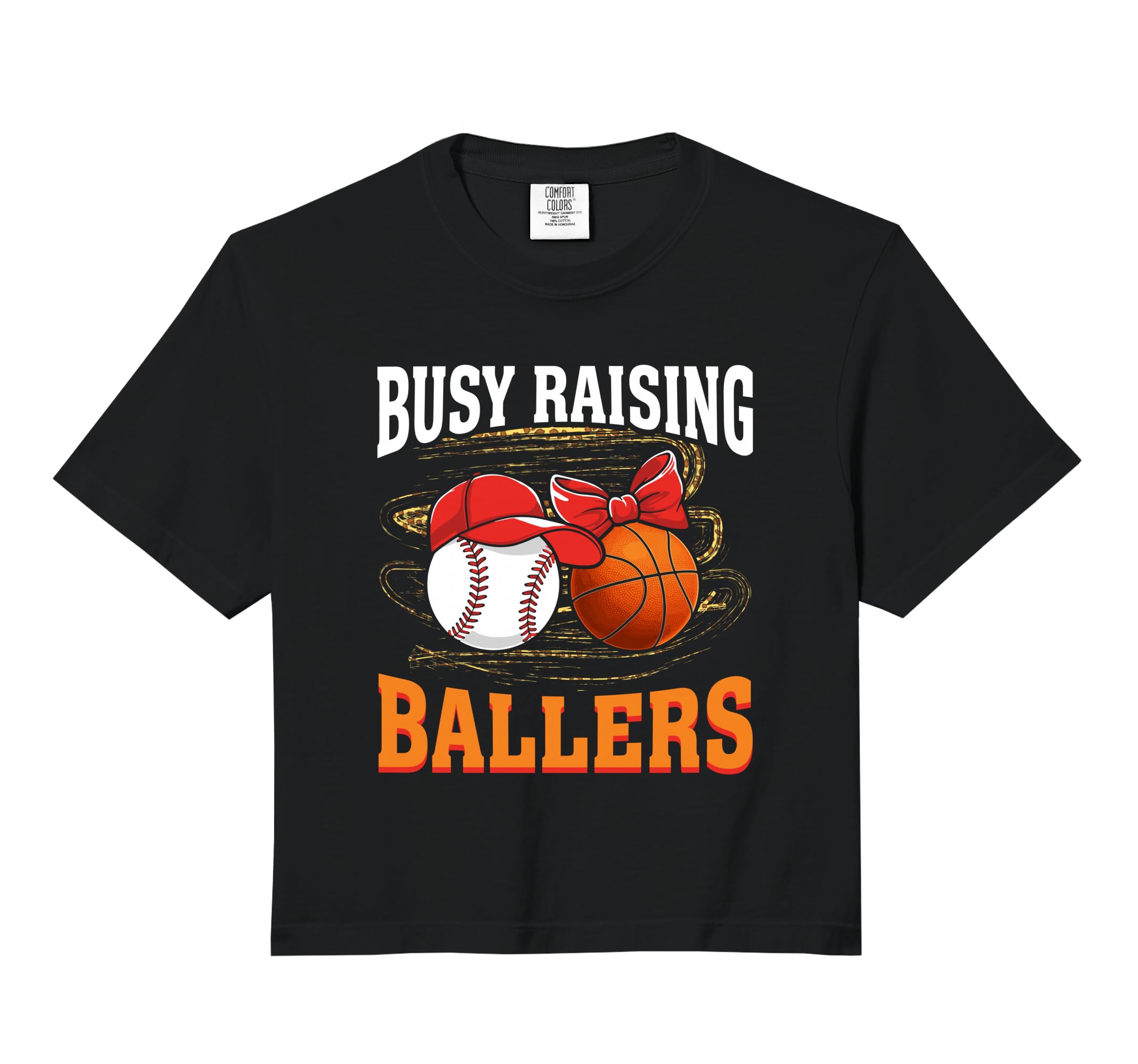 Busy Raising Ballers Baseball T-Shirt - Casual Everyday Wear Unisex - T-Shirt, Sweatshirt, Hoodie
