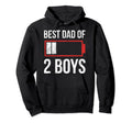Best Dad Daddy Father Papa 2 Twins Hoodie - Trendy Graphic Unisex - T-Shirt, Sweatshirt, Hoodie