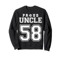Number 58 Custom Proud Soccer Futbol Sweatshirt - Aesthetic Graphic Unisex - T-Shirt, Sweatshirt, Hoodie