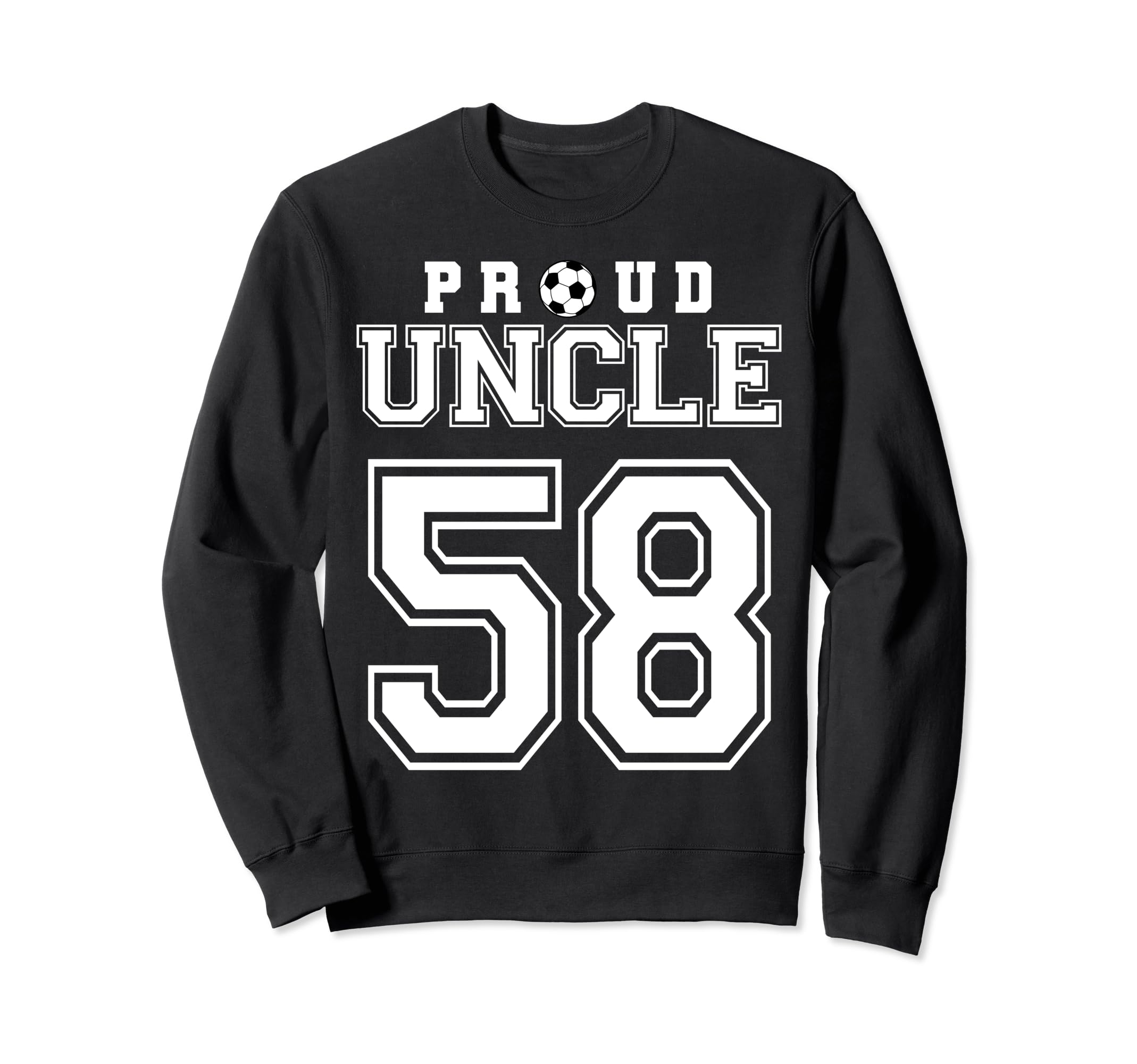 Number 58 Custom Proud Soccer Futbol Sweatshirt - Aesthetic Graphic Unisex - T-Shirt, Sweatshirt, Hoodie