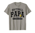 Softball Papa Softball Dad Fathers Day T-Shirt - Unique Graphic for Adults - T-Shirt, Sweatshirt, Hoodie