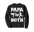 Papa Both Funny Soccer And Sweatshirt - Casual Everyday Wear for Adults - T-Shirt, Sweatshirt, Hoodie