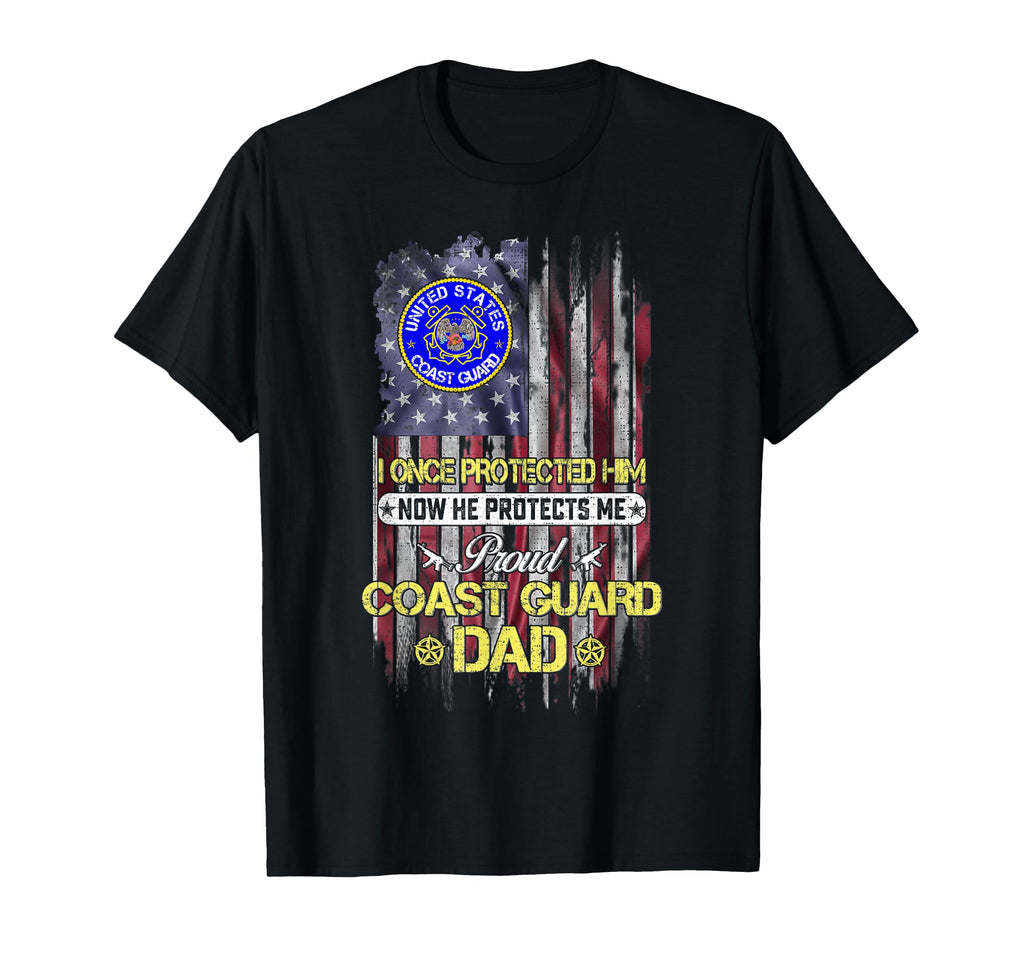 Usa Flag He Protects Me Proud Us Coast T-Shirt - Fun Novelty Design Unisex - T-Shirt, Sweatshirt, Hoodie