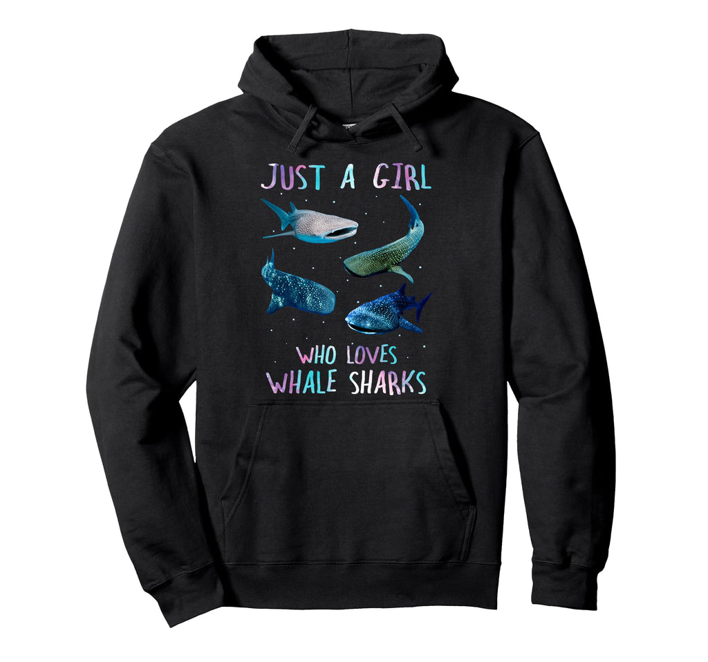 Watercolor Shark Ocean Just Who Loves Hoodie - Streetwear Style for Adults - T-Shirt, Sweatshirt, Hoodie