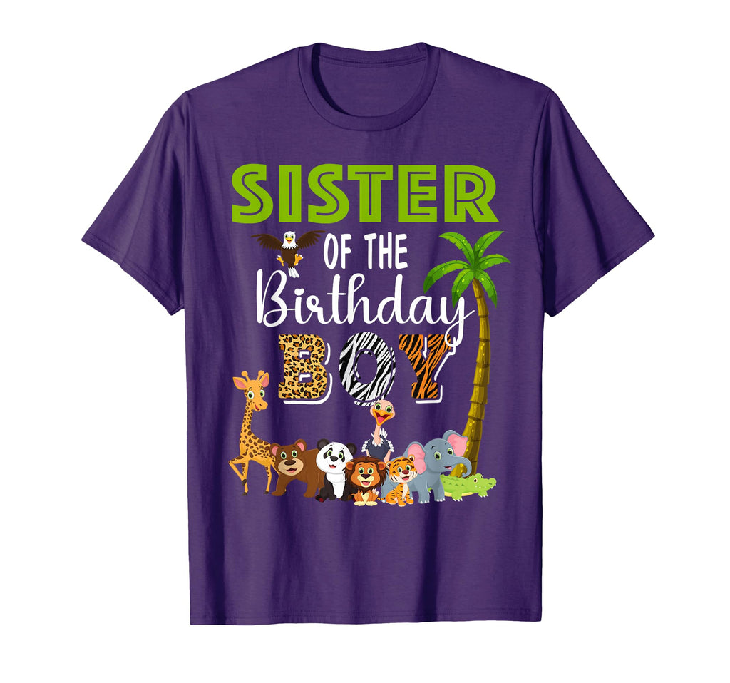 Sister Birthday Wild Zoo Theme Safari T-Shirt - Fun Novelty Design Unisex - T-Shirt, Sweatshirt, Hoodie