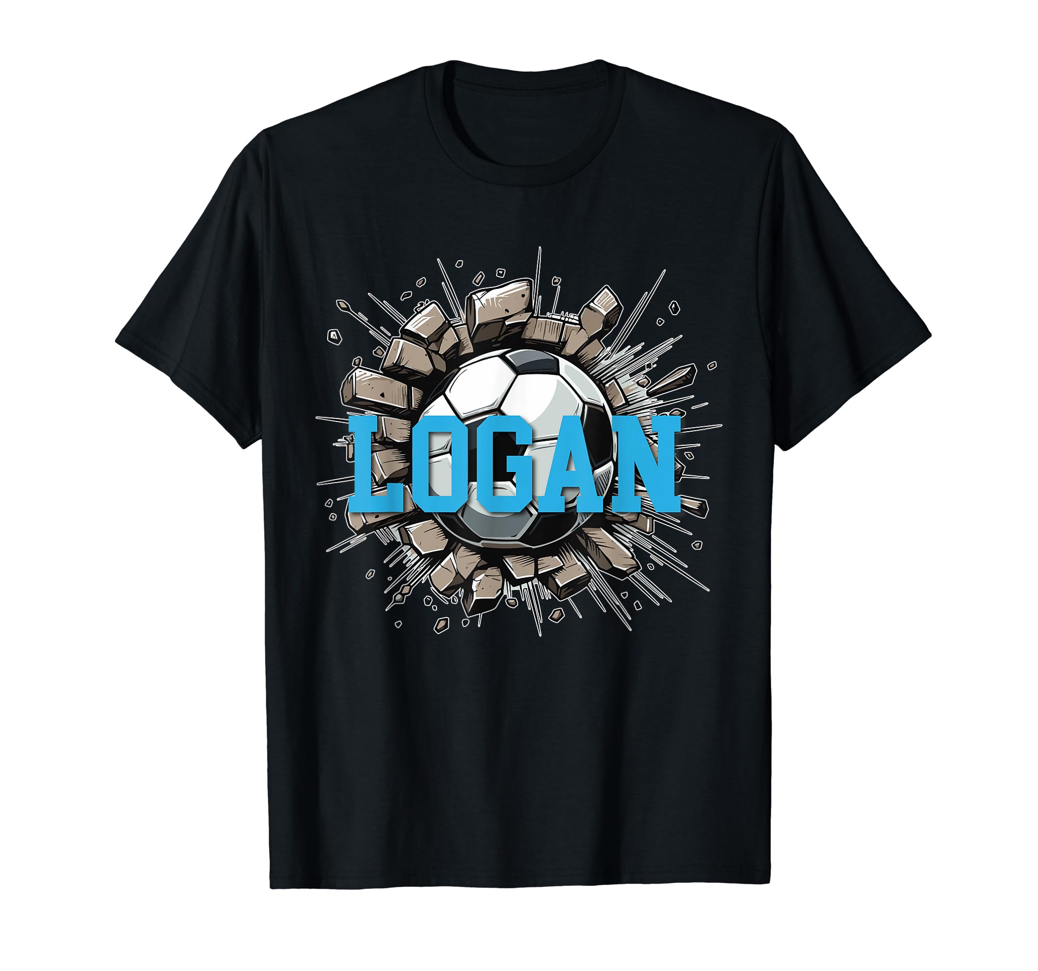 Logan Personalized Name Soccer Sweatshirt - Casual Everyday Wear Men Women - T-Shirt, Sweatshirt, Hoodie
