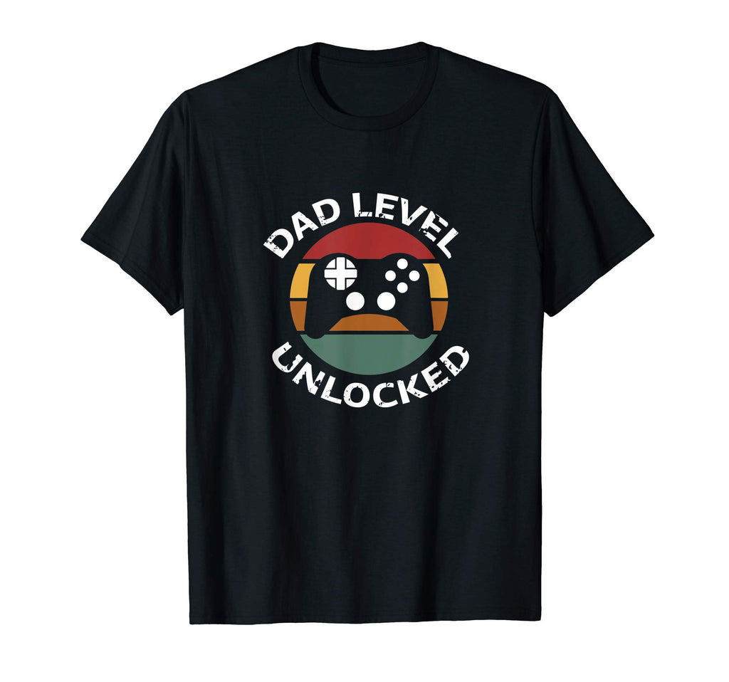 Dad Level Unlocked Games Controler T-Shirt - Graphic Print Men Women - T-Shirt, Sweatshirt, Hoodie