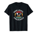 Dad Level Unlocked Games Controler T-Shirt - Graphic Print Men Women - T-Shirt, Sweatshirt, Hoodie