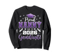 Super Proud Nanny 2026 Graduate Sweatshirt - Graphic Print Men Women - T-Shirt, Sweatshirt, Hoodie